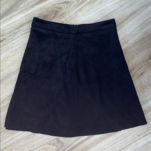 H&M Black Suede Skirt